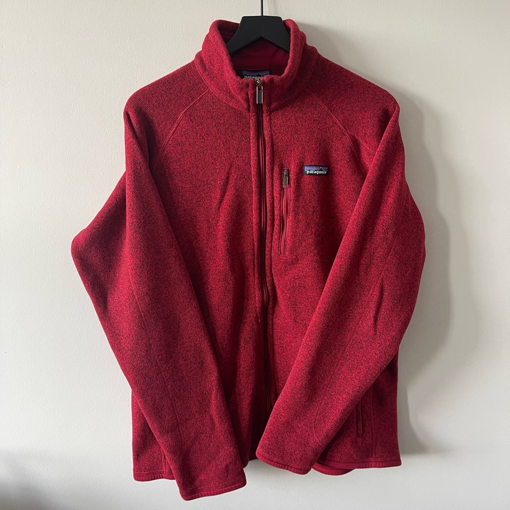 Red Patagonia Men's Better Sweater Fleece Jacket (Large) - Used Like New!